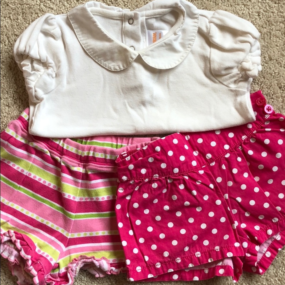 Gymboree lot shorts and shirt